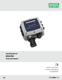 Thumbnail of document Manual - MGS-550 Refrigerant Gas Detector